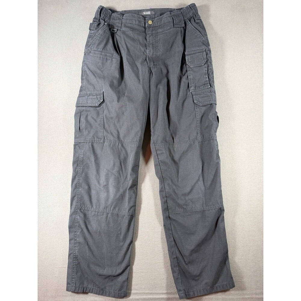 5.11 Tactical Pants Mens 34x32 Black Taclite Pro Ripstop Cargo Workwear Military